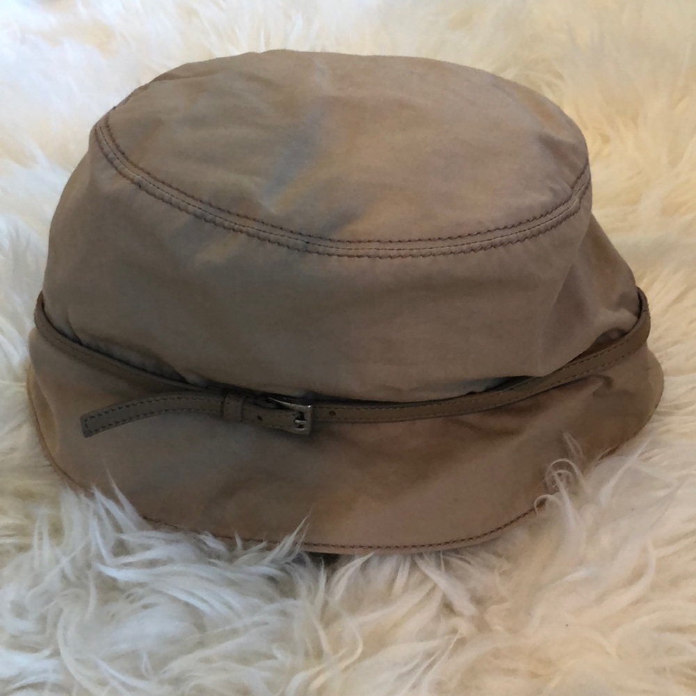 NWOT PRADA Hat With Leather Buckle Detail Sz M